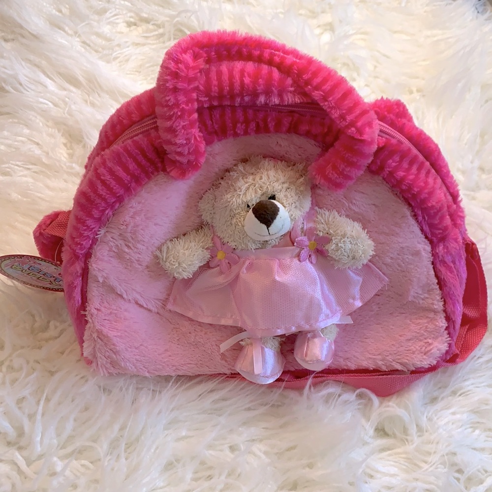 Best Buddy purse with removable teddy bear